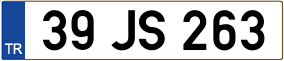 Truck License Plate